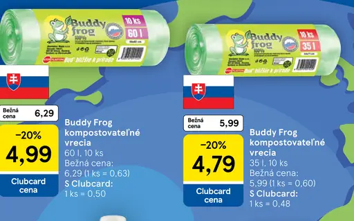 Buddy Frog kompostovateľné vrecia