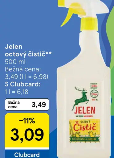 Jelen octový čistič