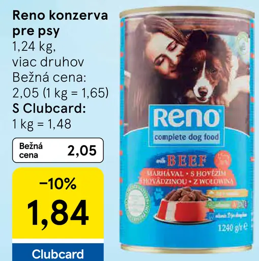 Reno konzerva pre psy