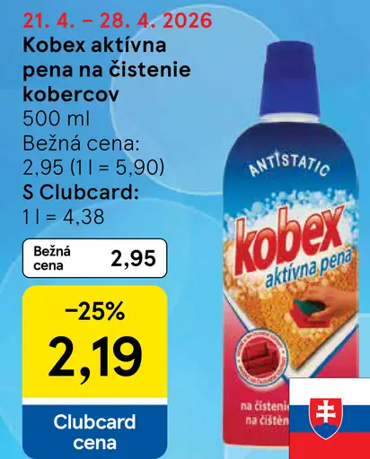 Kobex Aktívna pena na čistenie kobercov