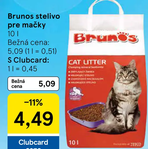 Brunos stelivo pre mačky