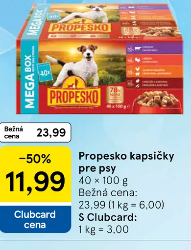 Propesko kapsičky pre psy