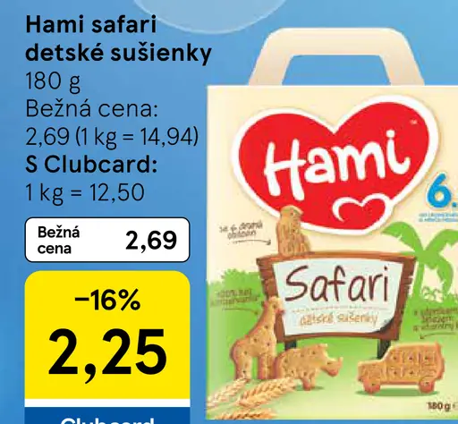 Hami Safari detské sušienky