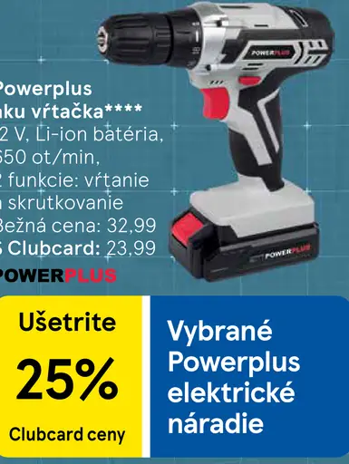 Powerplus aku vŕtačka