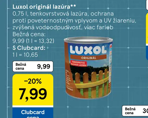 Luxol originál lazúra