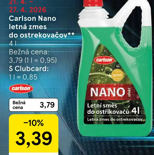 Carlson Nano letná zmes do ostrekovačov