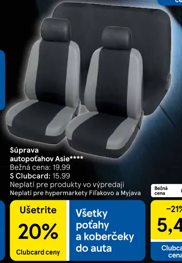 Súprava autopotahov Asie poťahy na sedadlá
