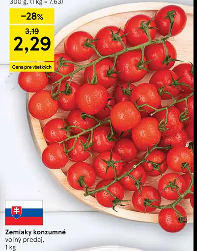 Tesco cherry paradajky Strawberry