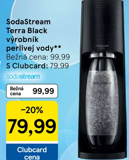 SodaStream Terra Black výrobník perlivej vody