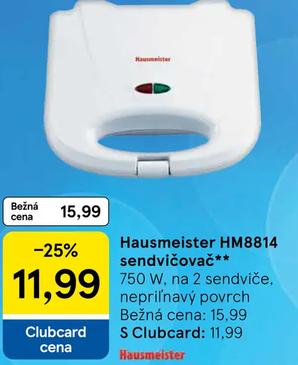 Hausmeister HM8814 sendvičovač