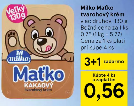 Milko Matko Tvarohový krém