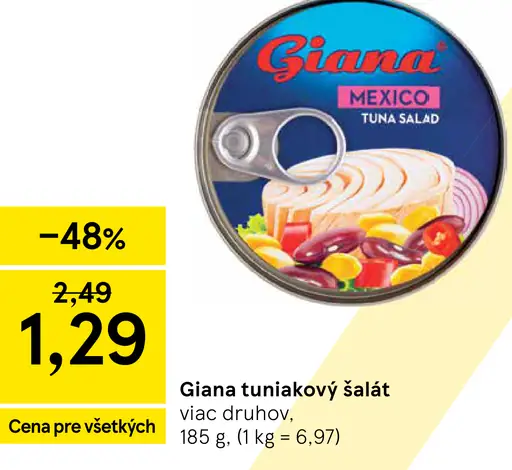 Giana tuniakový šalát