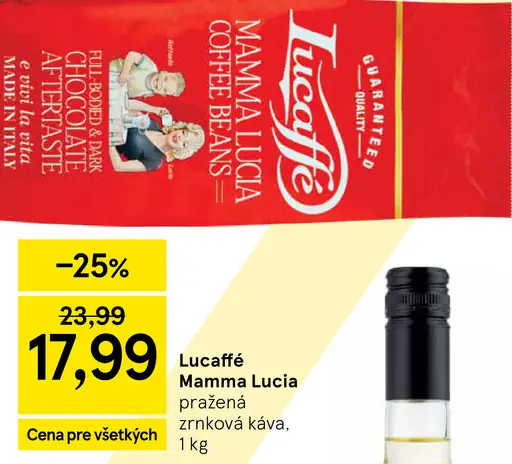 Lucaffé Mamma Lucia pražená zrnková káva
