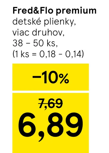 Fred&Flo premium detské plienky