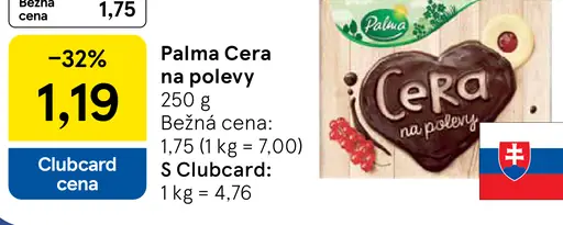 Palma Cera na polevy tuk na pečenie a polevy