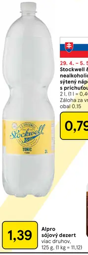 Stockwell & Co. nealkoholický sýtený nápoj s príchuťou tonic
