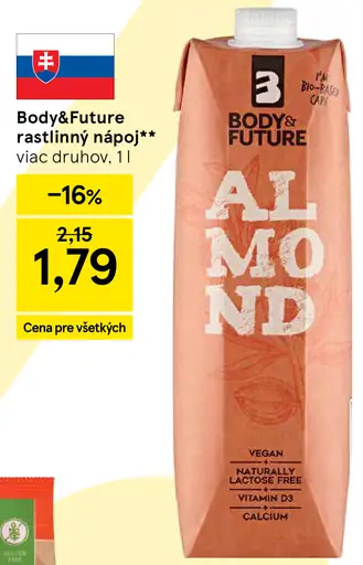 Body & Future rastlinný nápoj