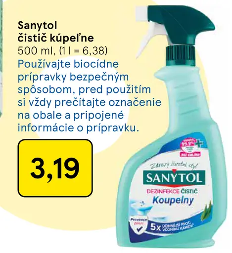 Sanytol čistič kúpeľne