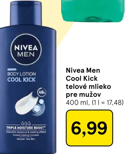 Nivea Men Cool Kick telové mlieko pre mužov