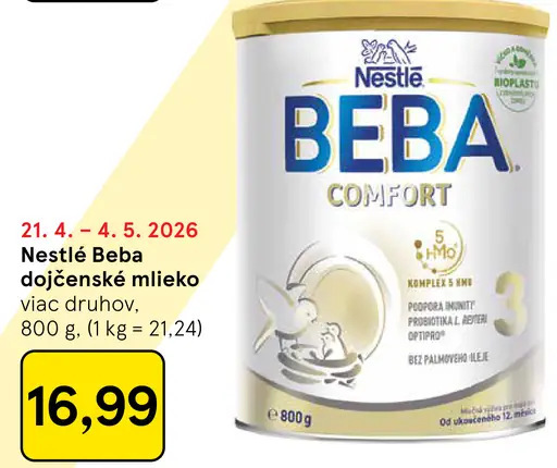 Nestlé Beba dojčenské mlieko