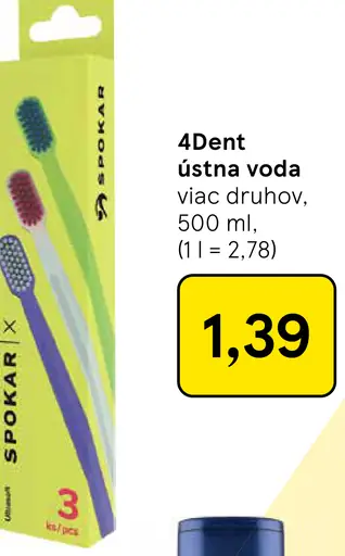 4Dent ústna voda