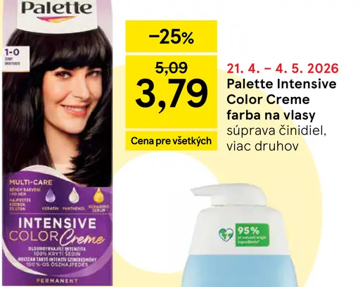 Palette Intensive Color Creme farba na vlasy nugát 6-65