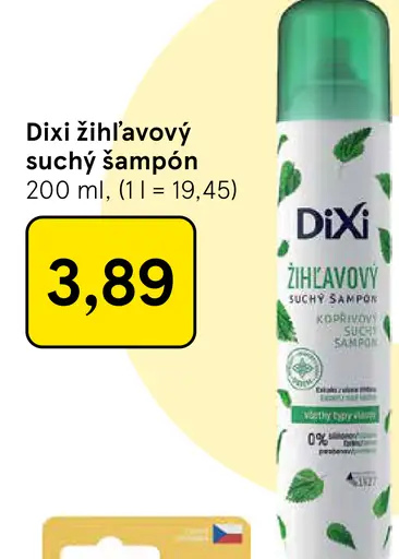 Dixi Žihľavový suchý šampón