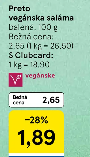 Preto vegánska saláma