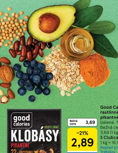 Good Calories rastlinné štrang­le pikantné