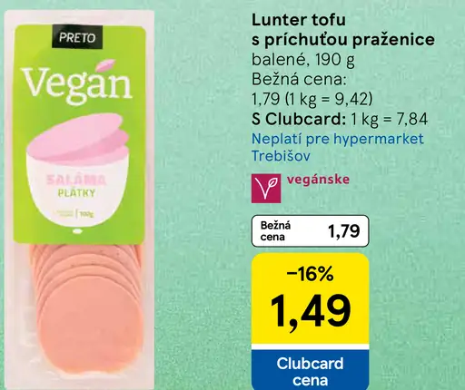 Lunter Tofu praženica s cibuľkou