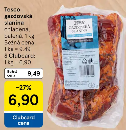 Tesco Gazdovská slanina
