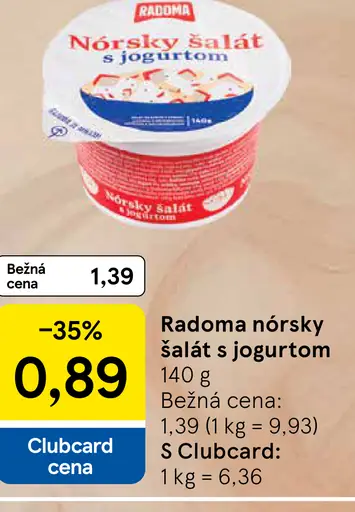 Radoma Nórsky šalát s jogurtom