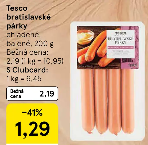 Tesco bratislavské párky