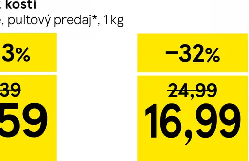 Bravčové karé bez kosti chladené