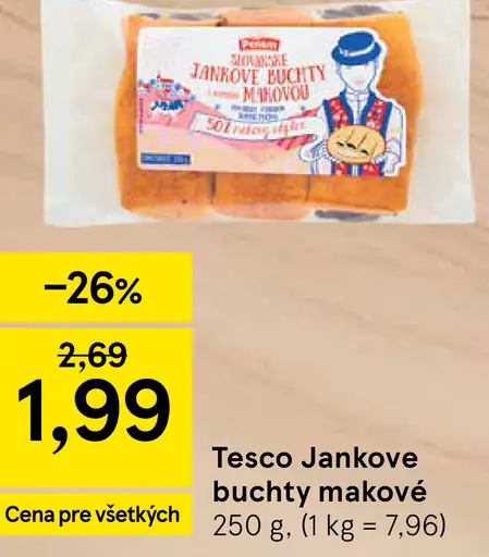Tesco Jankove buchty makové