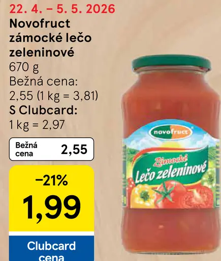 Novofruct Zámocké lečo zeleninové