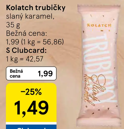 Kolatch trubičky slaný karamel