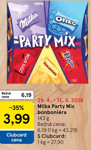 Milka Party Mix bonboniéra