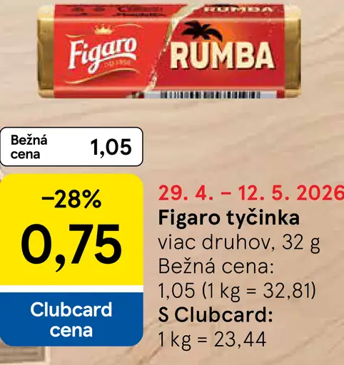 Figaro Rumba tyčinka