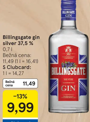 Gin Billingsgate Silver 37,5 %