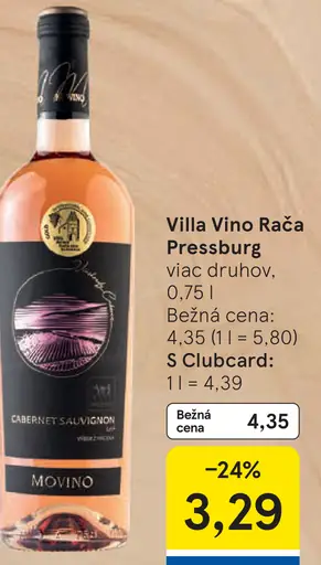 Movino Cabernet Sauvignon ružové víno suché