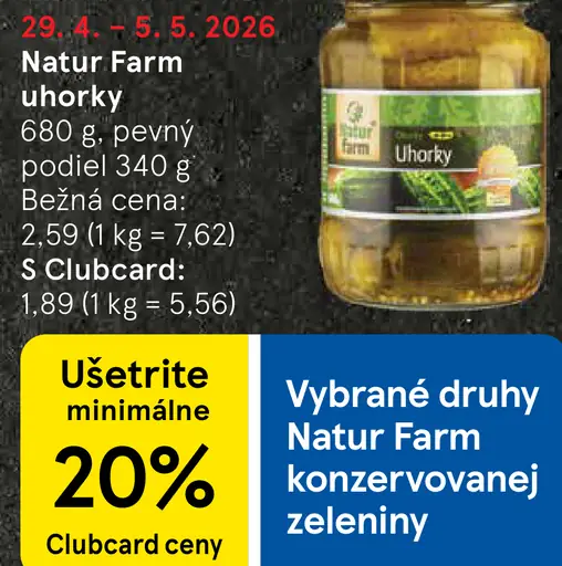 Natur Farm Uhorky Prémiové