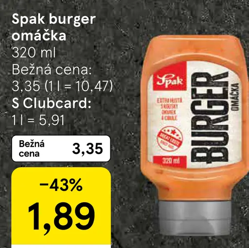 Spak burger omáčka