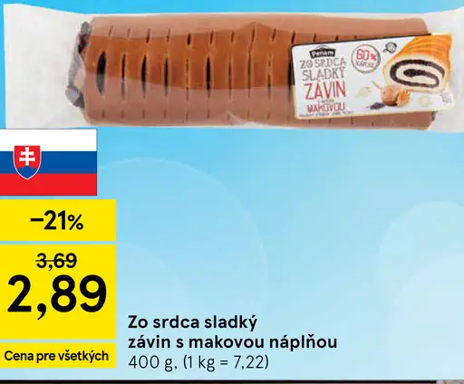 Zo srdca sladký závin s makovou náplňou