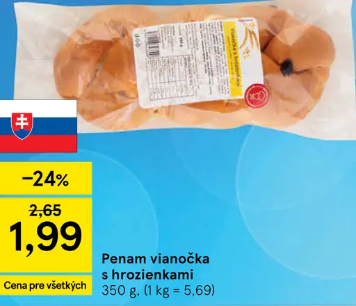 Penam Vianočka s hrozienkami