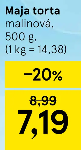 Maja malinová torta