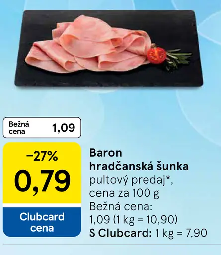 Baron hradčanská šunka