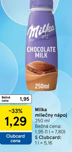 Milka mliečny nápoj chocolate milk