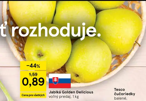 Jablko Golden Delicious