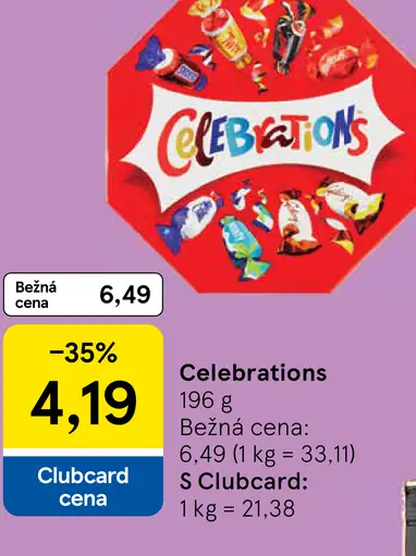 Celebrations mix čokoládových miničokoládok